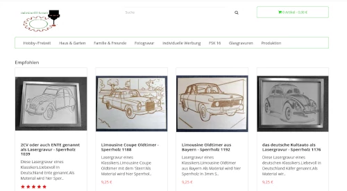 Screenshot Startseite sperrholz-design.de